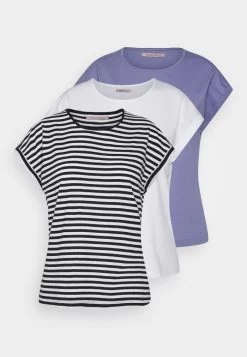 Women's Anna Field 3 PACK Print T Shirts White | EPDQLZA-36