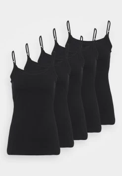 Women's Anna Field 5 PACK Tops Black | ZVEJNLG-47