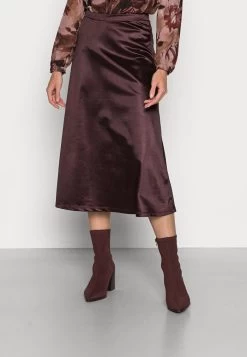 Women's Anna Field A Line Skirts Dark Brown | DKNZHXE-81