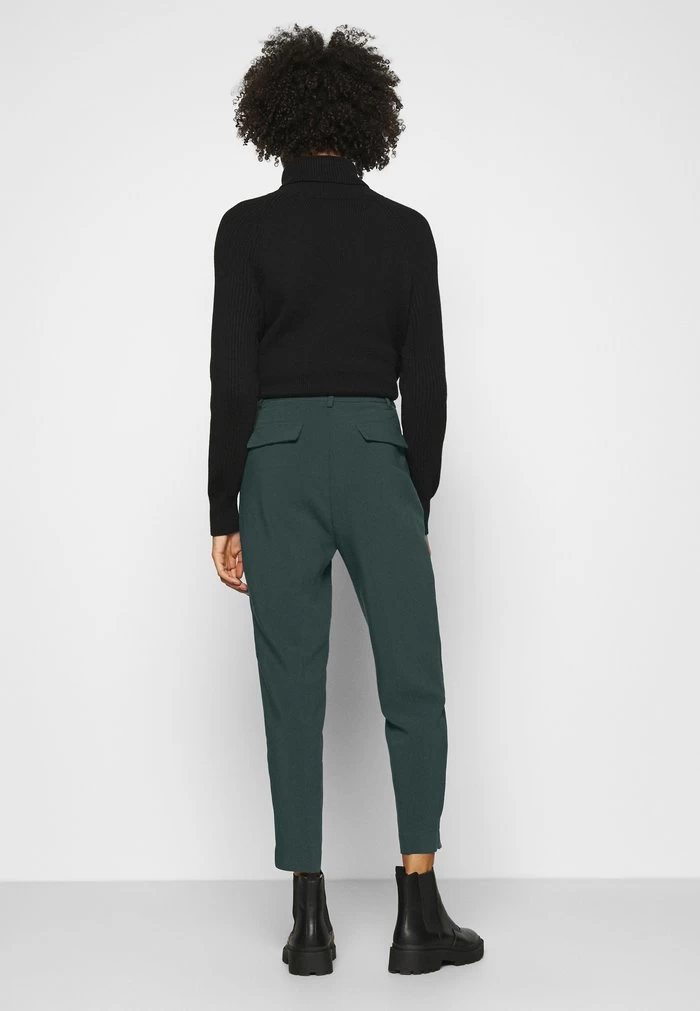 Women's Anna Field BASIC BUSSINESS WITH PINTUCKS Trousers Dark Green | SFVQNKR-38 - Image 3
