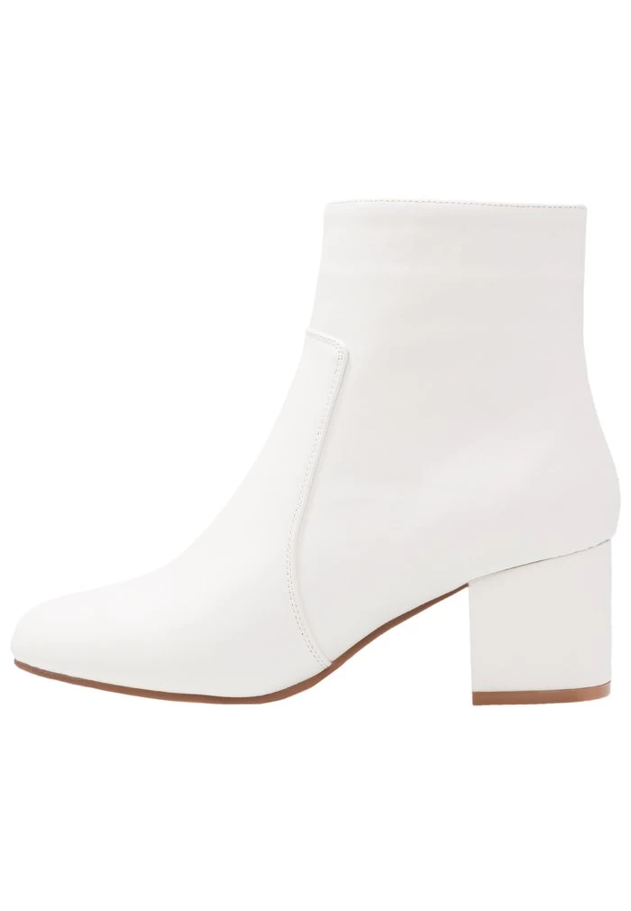 Women's Anna Field Block Heel Ankle Boots White | UEZRNSM-47 - Image 2