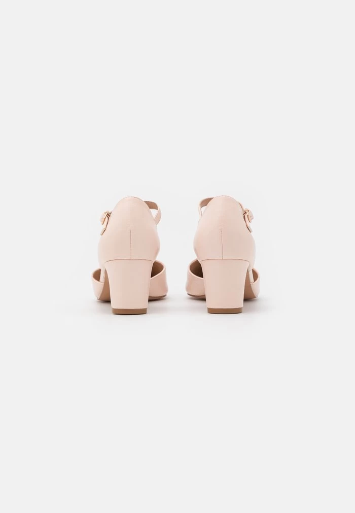 Women's Anna Field Block Heel Buckle Heels Light Pink | UTRKWOS-26 - Image 4