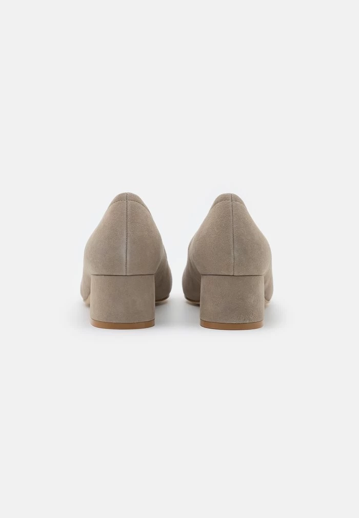 Women's Anna Field Block Heel Slip On Heels Grey | HVNRJYL-83 - Image 4