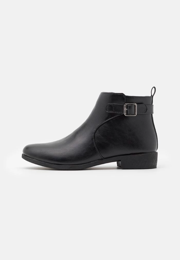Women's Anna Field Block Heel Zip UP Ankle Boots Black | VKCDXYT-54 - Image 2
