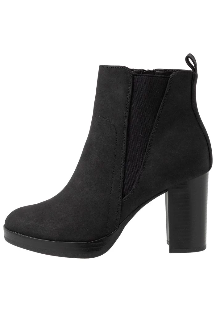 Women's Anna Field Block Heel Platform Zip UP Ankle Boots Black | YITXQEA-70 - Image 2
