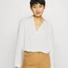 Women's Anna Field Blouse White | YMQWUXN-34