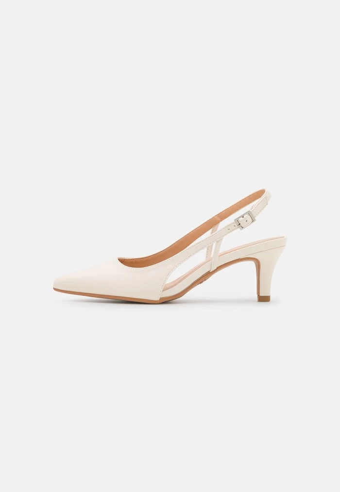 Women's Anna Field Buckle Heels White | KWACJGH-04 - Image 2