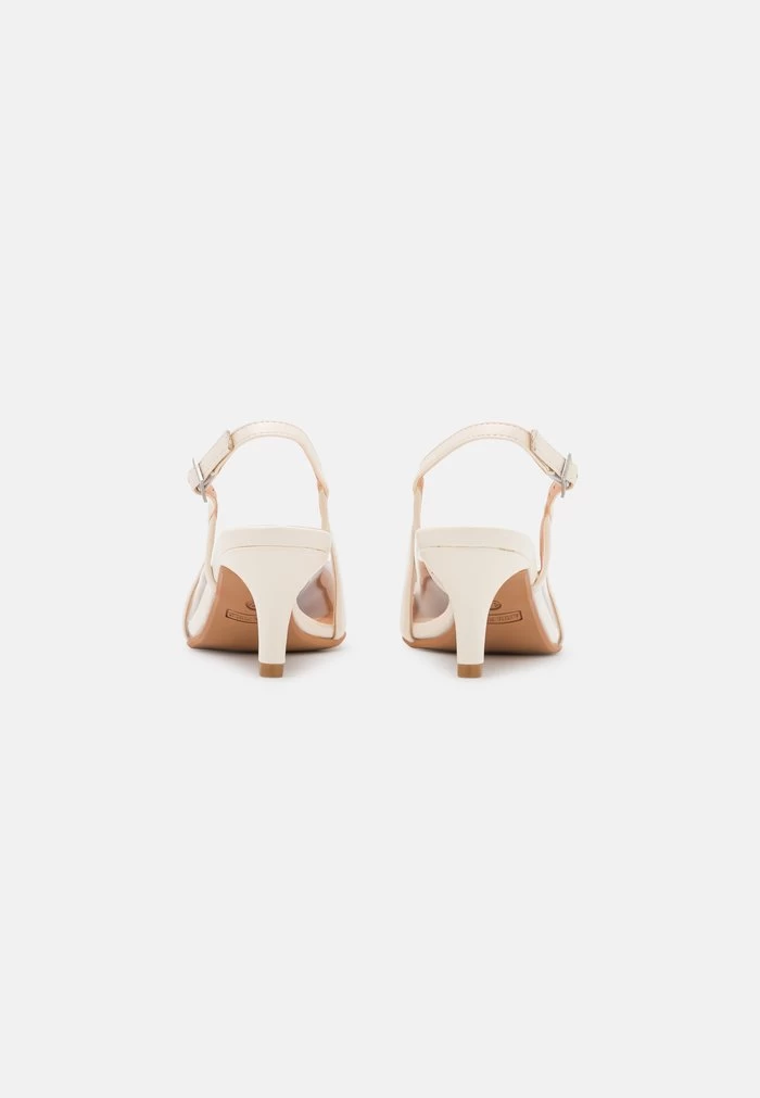 Women's Anna Field Buckle Heels White | KWACJGH-04 - Image 4