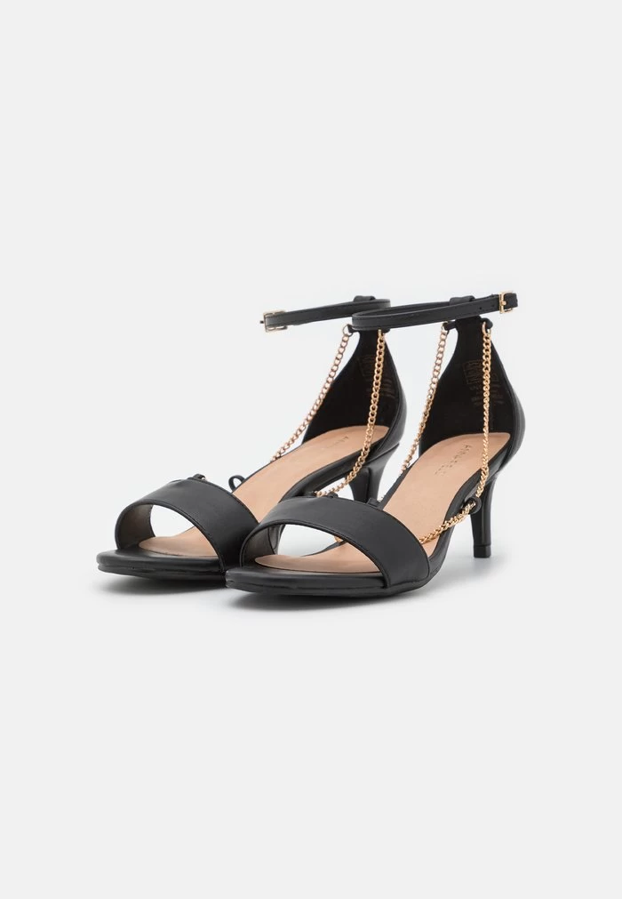 Women's Anna Field Buckle Sandals Black | MKAJFUD-05 - Image 3