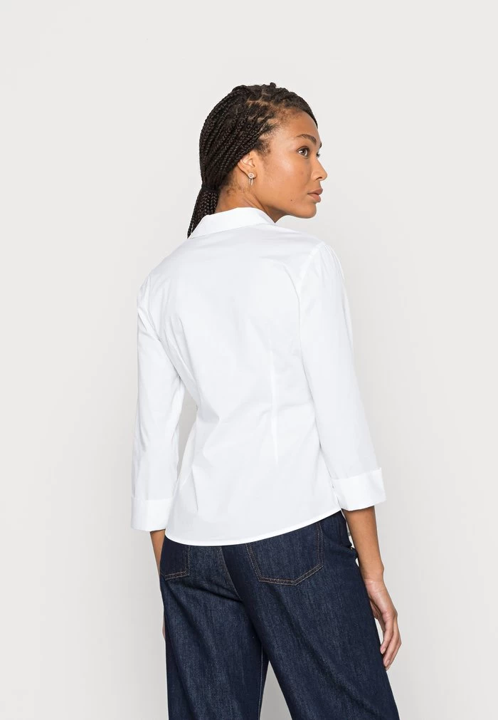 Women's Anna Field Button Down Blouse White | AYQEKML-13 - Image 3