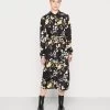 Women's Anna Field COLLAR MIDI Dress Black | KUQMWPG-09