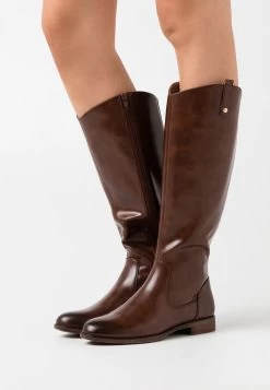 Women's Anna Field COMFORT Flat Zip UP Boots Brown | GETMKPC-35
