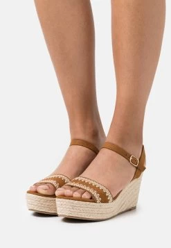 Women's Anna Field COMFORT Wedge Platform Buckle Sandals Brown | GSUANKR-14