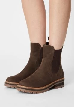 Women's Anna Field Classic Block Heel Slip On Ankle Boots Brown | ATMOSNI-27