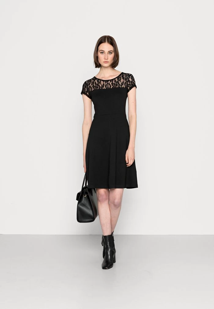 Women's Anna Field Cocktail Party Dress Black | OSZAWRF-42 - Image 2