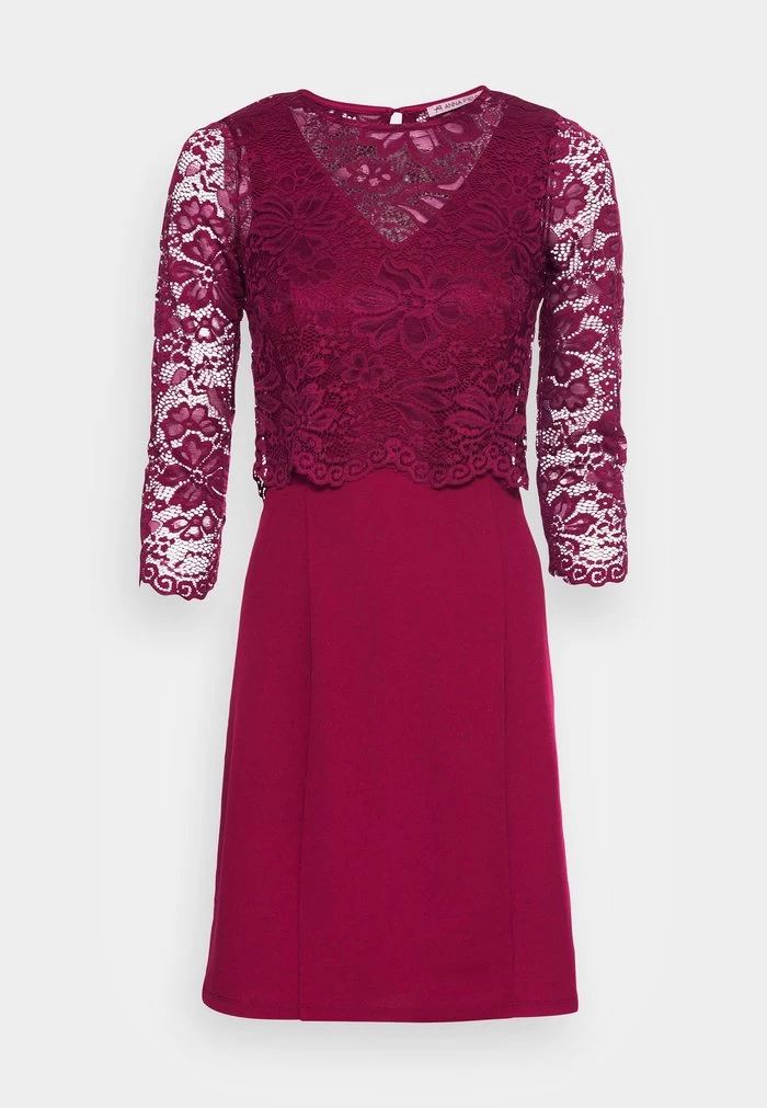 Women's Anna Field Cocktail Party Dress Burgundy | RPNETUL-65 - Image 4