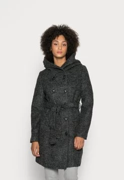 Women's Anna Field DOUBLE BREASTED WITH HOOD Coats Dark Grey | NIRUVCM-56
