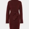Women's Anna Field Dress Burgundy | CJVIXAN-43