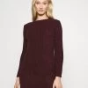 Women's Anna Field Dress Burgundy | SDJICPO-28
