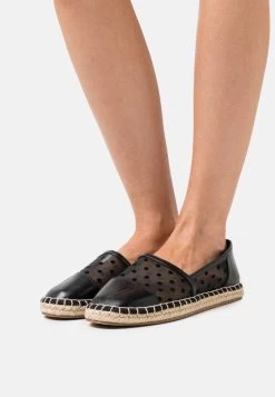 Women's Anna Field Espadrille Flat Slip On Low Shoes Black | OMNACRH-29