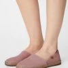 Women's Anna Field Espadrille Flat Slip On Low Shoes Pink | VSMRBIH-28