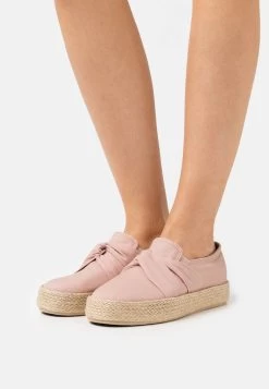 Women's Anna Field Espadrille Flat Slip On Low Shoes Light Pink | WZBLMOQ-13
