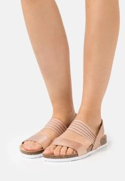 Women's Anna Field Flat Sandals Rose Gold | BWODPNE-98