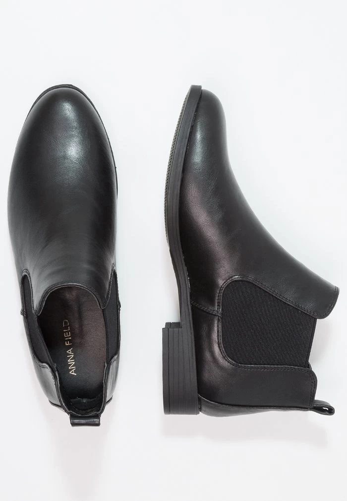 Women's Anna Field Flat Slip On Ankle Boots Black | EMFCVLR-83 - Image 3