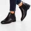 Women's Anna Field Flat Slip On Ankle Boots Black | EMFCVLR-83
