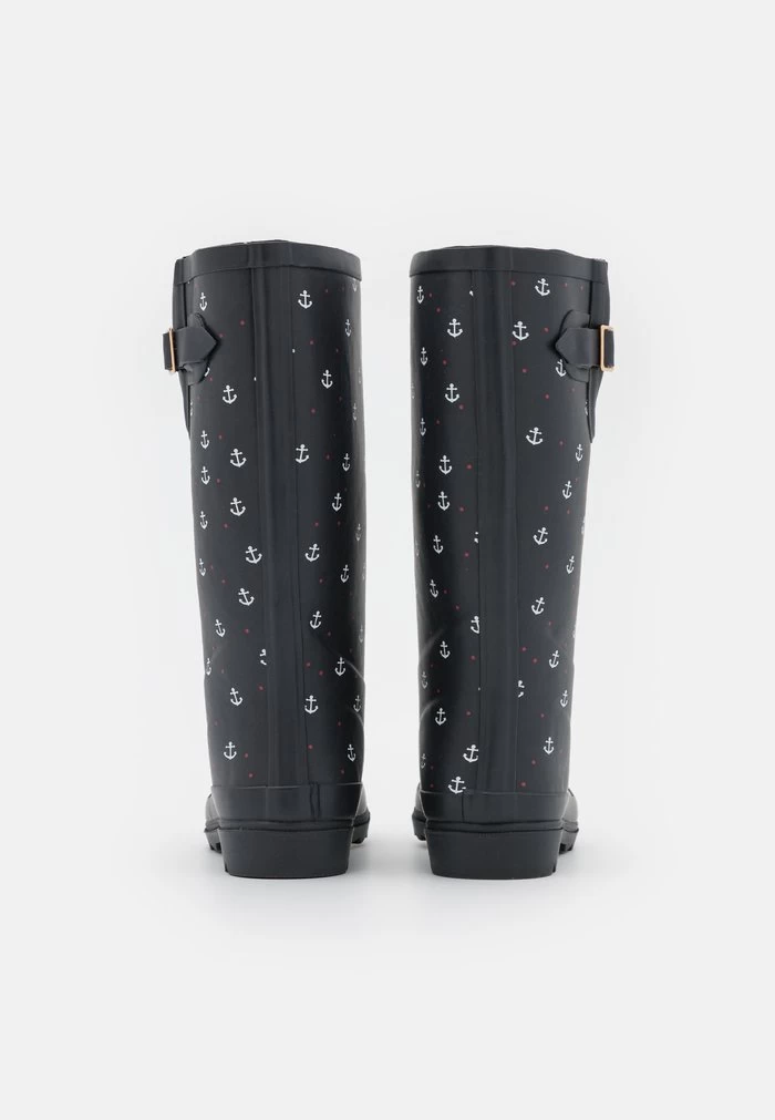 Women's Anna Field Flat Slip On Boots Dark Blue | QNTILYB-68 - Image 4