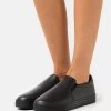 Women's Anna Field Flat Slip On Low Shoes Black | XNCVUBL-30