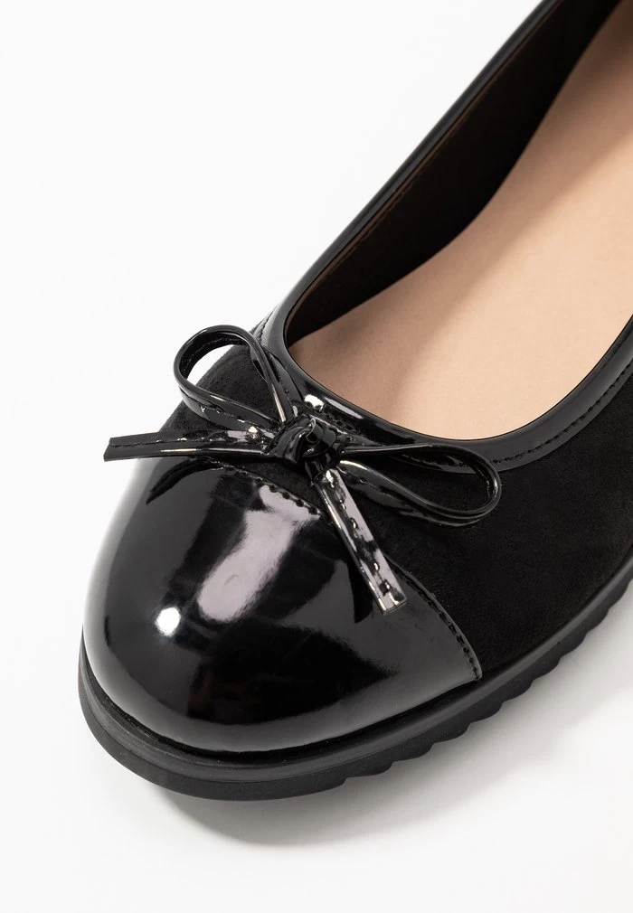 Women's Anna Field Flat Slip On Pumps Black | UIGYLHX-72 - Image 3
