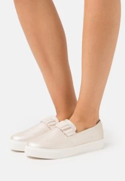 Women's Anna Field Flat Slip On Slip Ons Gold | LDEMURB-76