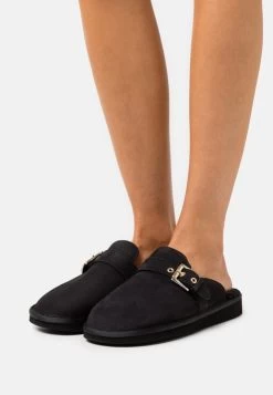 Women's Anna Field Flat Slip On Slippers Black | TPUAOLG-49