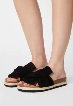 Women's Anna Field Flat Slip On Slippers Black | YDKIOMB-47