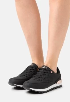 Women's Anna Field Flat Sneakers Black | JZGEDRV-26