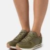 Women's Anna Field Flat Sneakers Khaki | CFTQJZG-46