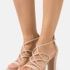 Women's Anna Field High Sandals Beige | RXWGSNH-76