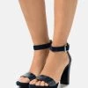 Women's Anna Field High Sandals Dark Blue | VFEMWNT-83