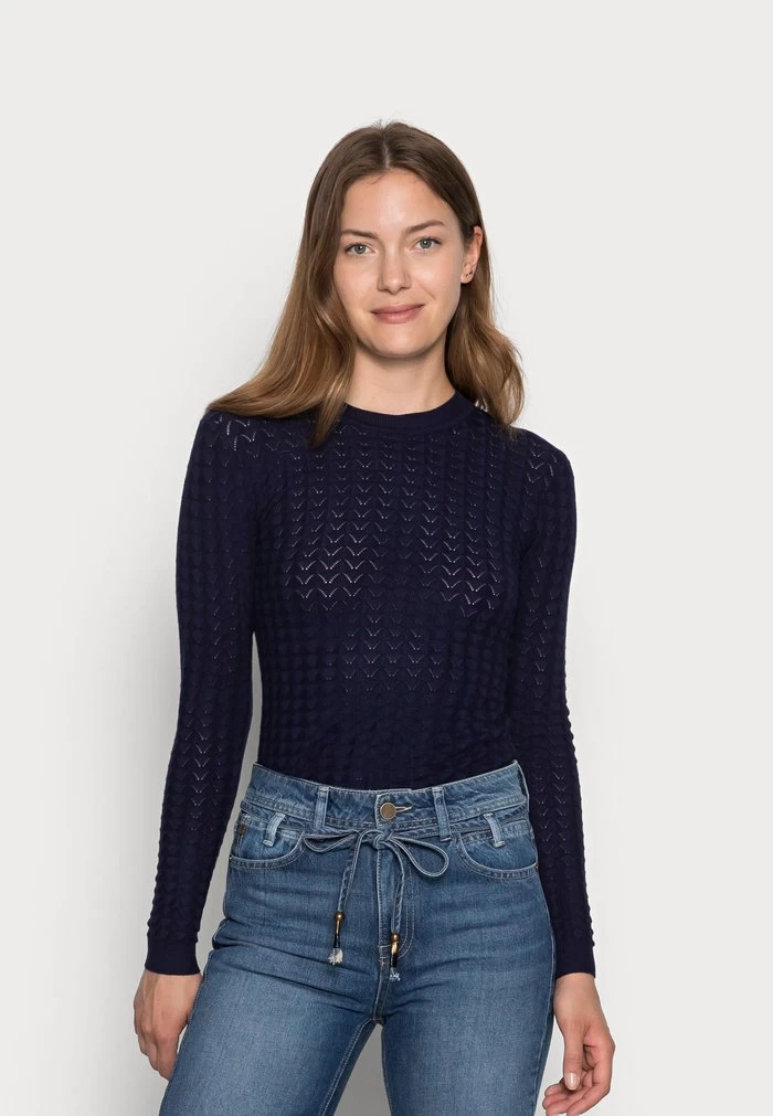 Women's Anna Field Jumpers Dark Blue | XRFGPSV-63