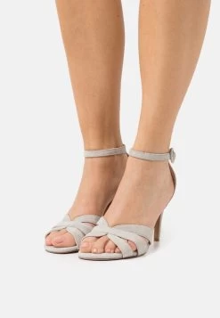 Women's Anna Field LEATHERBuckle Sandals Grey | UIFQVYA-04