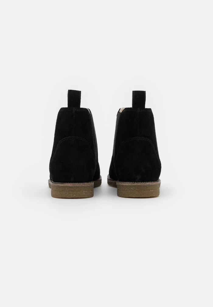 Women's Anna Field LEATHER Flat Slip On Ankle Boots Black | BFGJULT-89 - Image 4