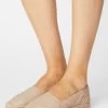 Women's Anna Field LEATHER Flat Slip On Low Shoes Beige | ZPYGESU-85