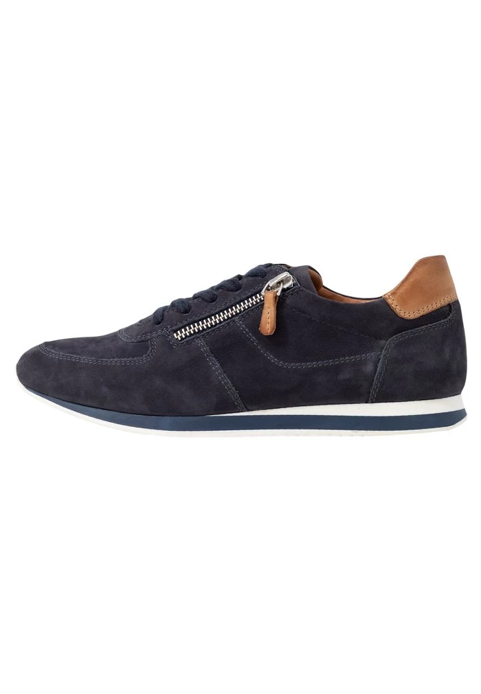 Women's Anna Field LEATHER Flat Zip UP Sneakers Dark Blue | RBJCYAO-18 - Image 2