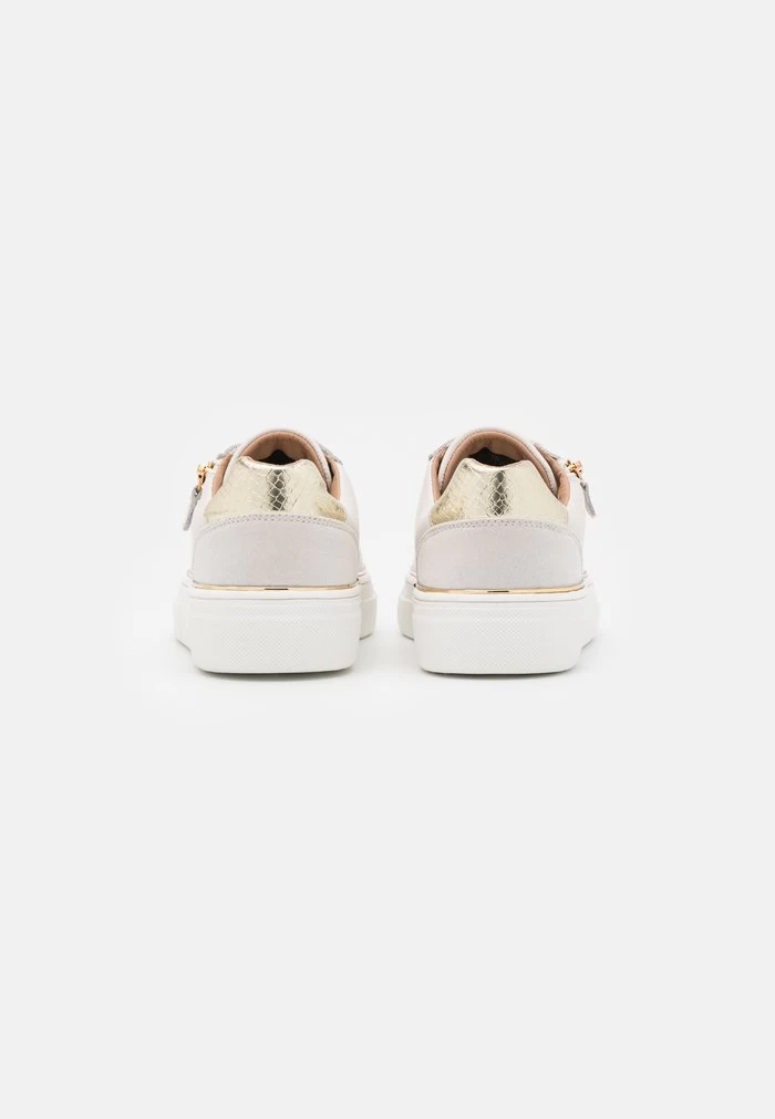 Women's Anna Field LEATHER Flat Zip UP Sneakers White | SLFYGKA-51 - Image 4