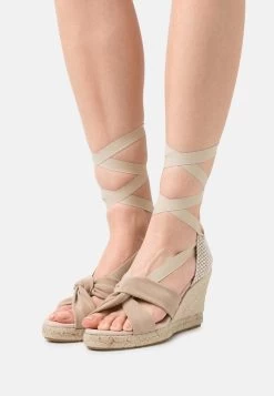 Women's Anna Field LEATHER Wedge Sandals Light Pink | AIQJOCK-37