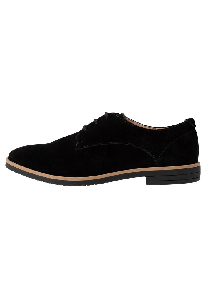 Women's Anna Field Lace Up Flat Low Shoes Black | YQMVBGF-46 - Image 2