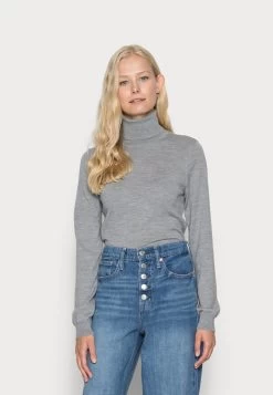 Women's Anna Field MERINO WOOL TURTLENECK Jumpers Grey | VKJCDUG-09