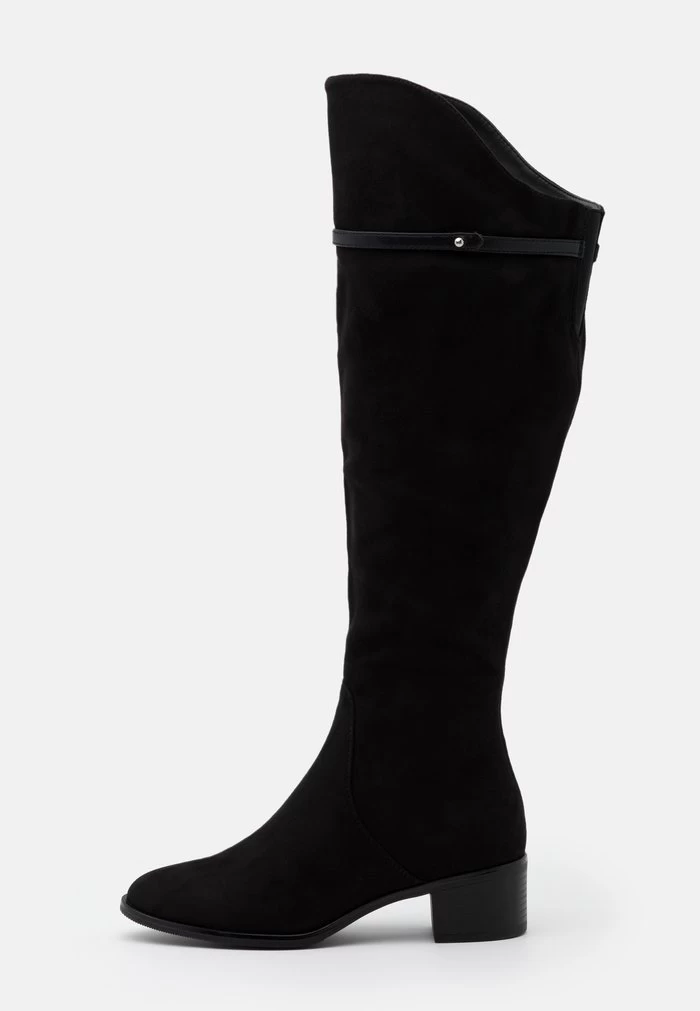 Women's Anna Field Over The Knee Boots Black | BGPVSLR-26 - Image 2