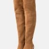 Women's Anna Field Over The Knee Boots Brown | CIBAERS-14
